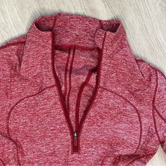 Lululemon Run Briskly 1/2 Zip Heathered Rulu Long Sleeve Pullover - Picture 7 of 10